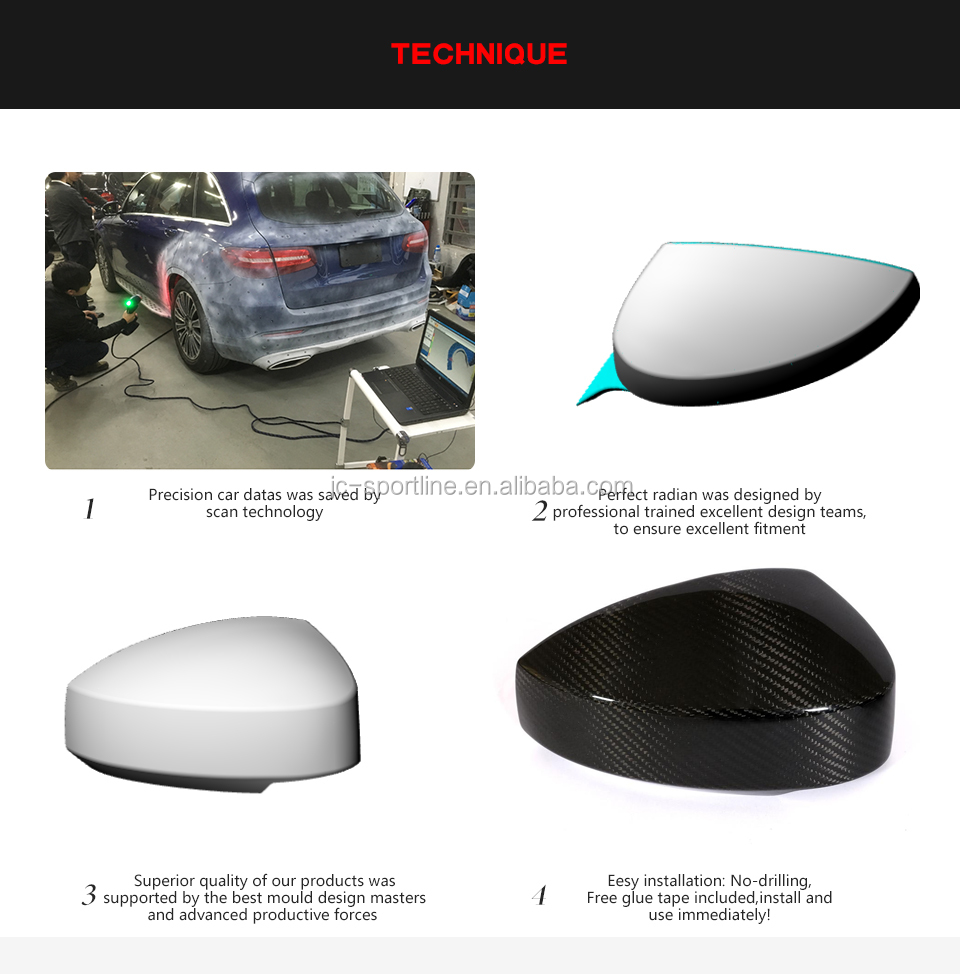Carbon Fiber 350Z Car Mirrors for Nissan 350Z 2003-2009