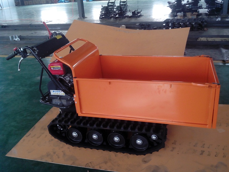 2015 Wholesale 6.5HP 500kgs Manual Tipping Mini Truck Dumper, Garden Mini Dumper, Mini Crawler Dumper