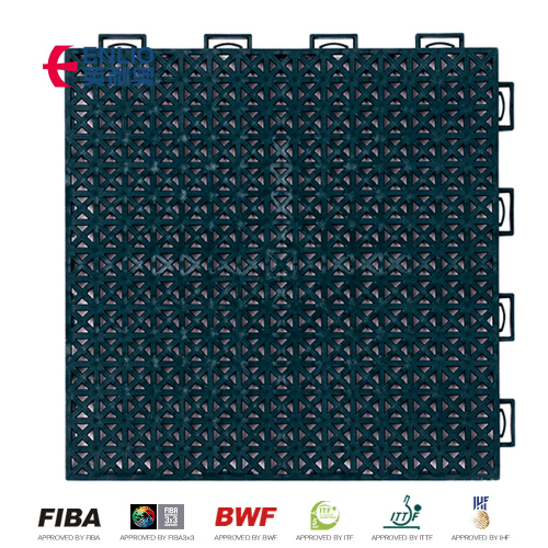 ITF goedgekeurde modulaire in elkaar grijpende tennisbaantegels