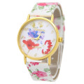 Fashion Colorful Leather Watch untuk Wanita