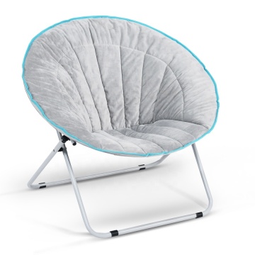 Portable Foldable Oversized Comfortable Camping Moon Saucer Chair