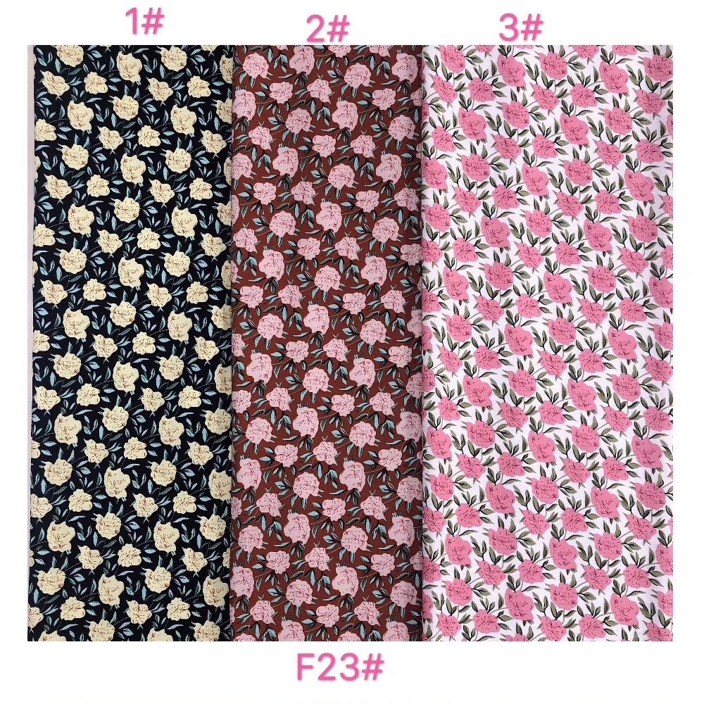Professional Custom Twill Printed Floral Fabric 100% RAYON