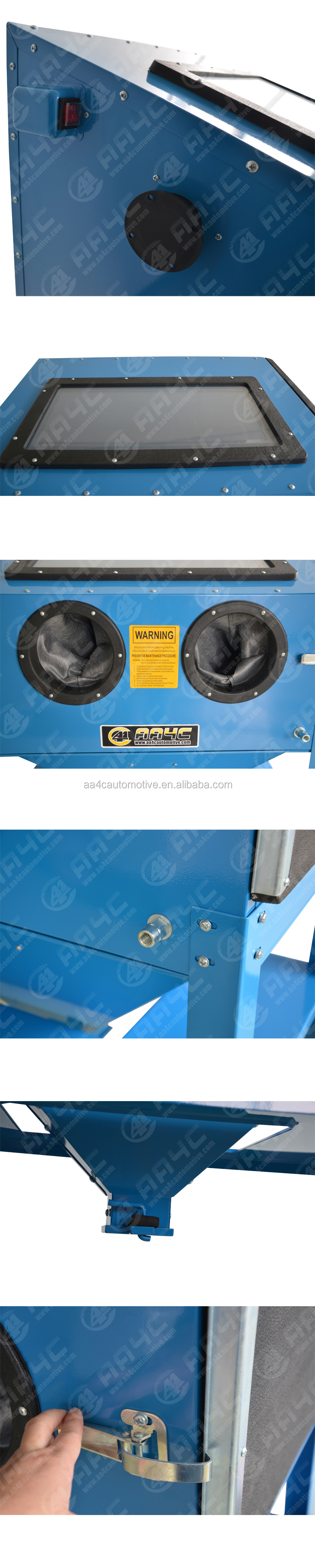 AA4C 220L sand blasting cabinet sandblast cabinet sandblasting machine for workshop