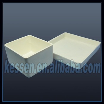 CE quality high pure 99 al2o3 ceramic alumina square crucible