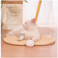 고정 흡입 컵이있는 목재 고양이 긁힘 보드