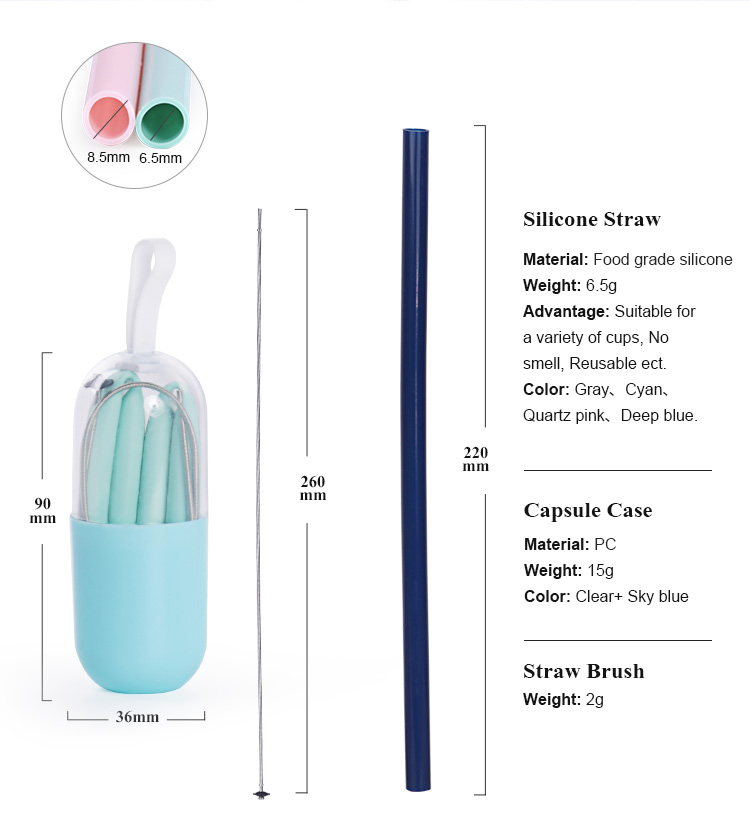 Reusable Foldable Drinking Straw 