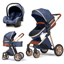 Modern Reversible 3-in-1 Convertible Baby Stroller with Car Seat