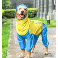 Brown and Yellow Pet Jumpsuit Raincoat