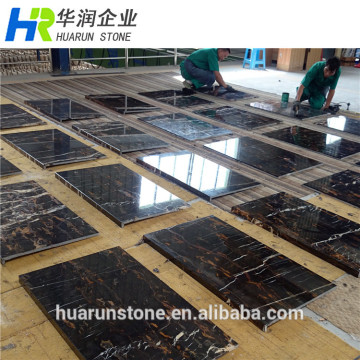 China Black Portoro Marble, Nero Portoro Marble