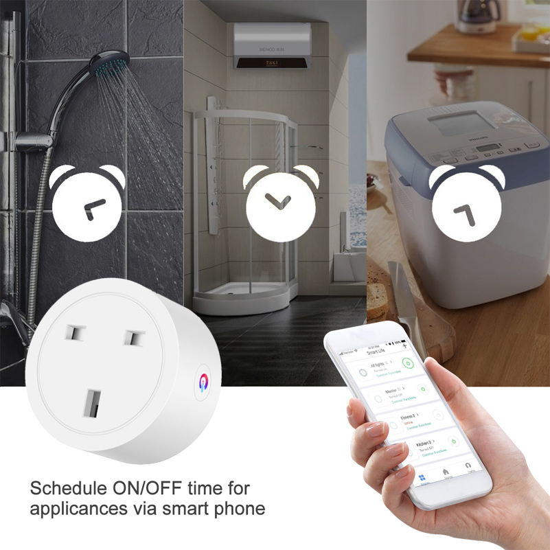 Chaoran Wholesale Alexa Amazon Echo Smart Wall Socket UK WiFi Enable UK Plug