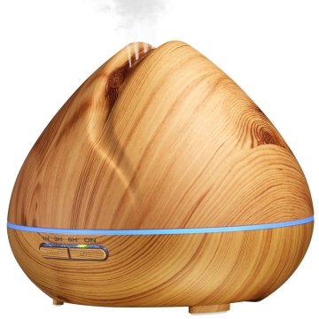 Misting Modes Wood Grain Ultrasonic Dispenser Machine 400ml