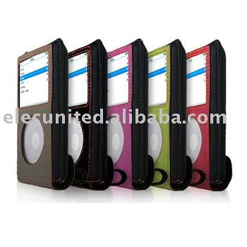 Leather Case for iPod Video / Accessories for iPod / Leather Case for Video