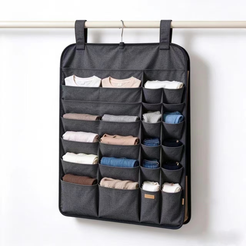 Multi Pockets Fabric Hanging Pouch