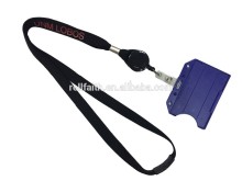5/8" Silk-Sreened Break-Away Tubular Lanyard w/ Badge Reel&Badge Holder