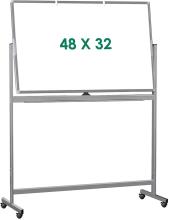 Double Sided Rolling Large Reversible Magnetic White Board