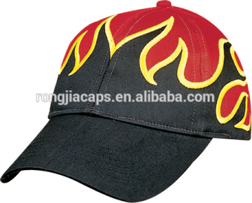 top fire embroideried brushed cotton baseball cap