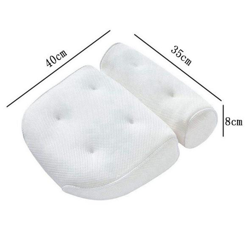 Bathtub headrest custom made cushion bathtub comfortable non-slip headrest 3D Mesh