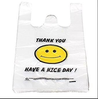 Plastic Gusset T-Shirt Vest Handle Bag Roll Bag for Garbage