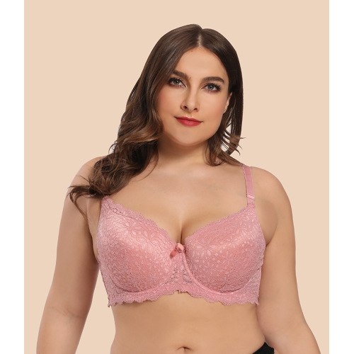 Sutiã com molde de renda em estoque plus size