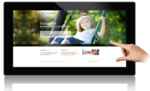 Network anroid system interactive digital shop display