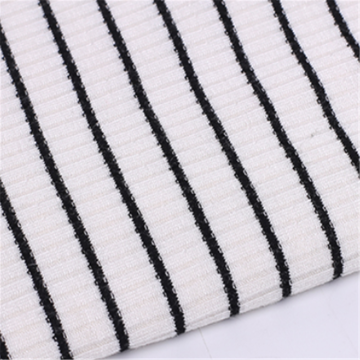 Zebra Stripes Rib Knitted Fabrics For Children Garments