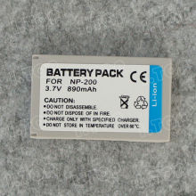 3.7V 890mAh Digital camera battery for Minolta NP-200