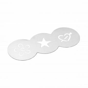 stainless steel cappuccino stencil template