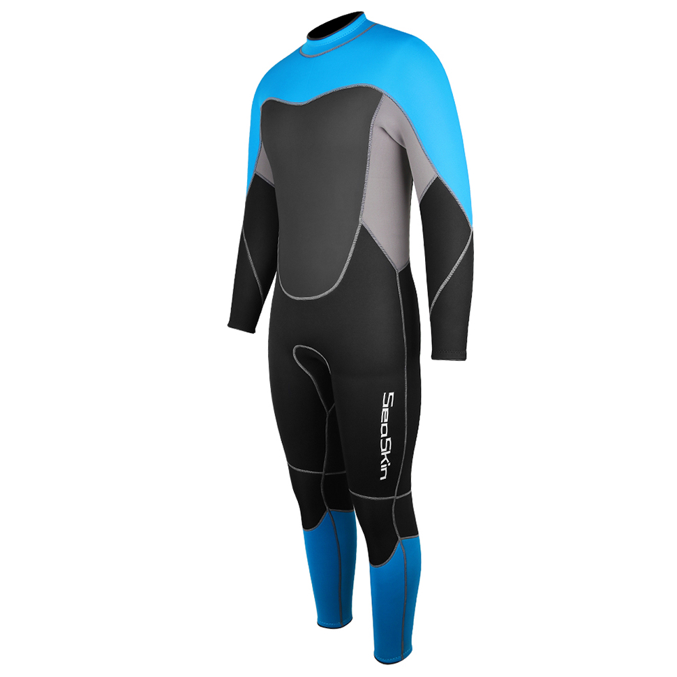 Seaskin Soft Neoprene ด้านหลัง Zip Wetsuit ชุดดำน้ำสำหรับผู้ใหญ่