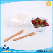 Large capacity non toxic white melamine mixing fruit bowl