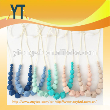 YT New Arrived Safety Baby Silicone Teething Necklace