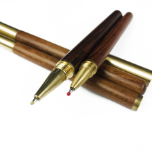 Luxury Wood Brass Ball Pen with Custom Logo - Engraved Gift Pen
