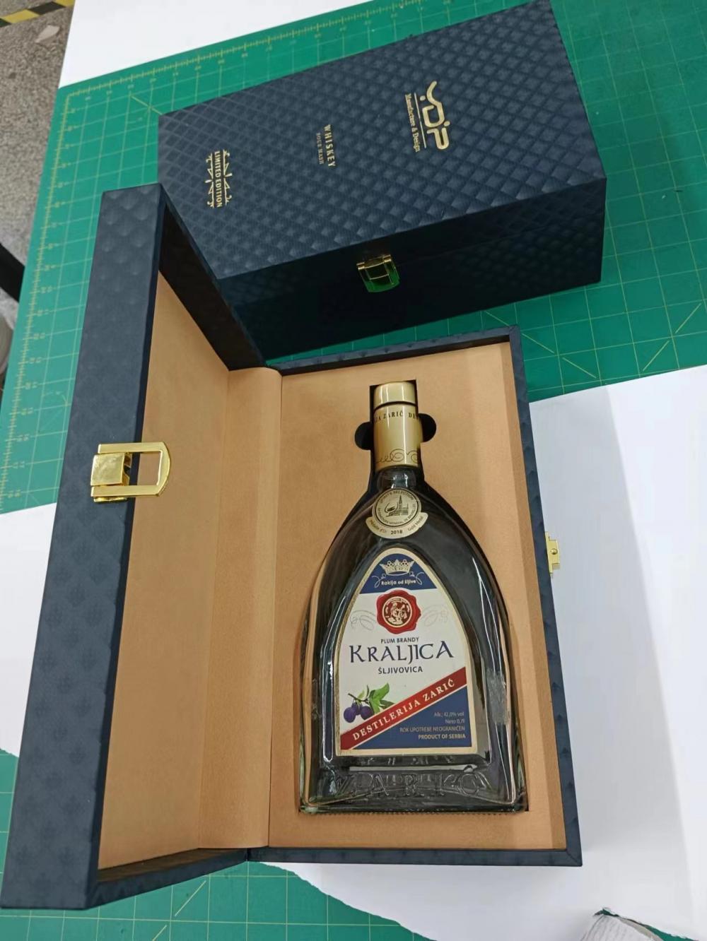 Caja de vinos de embalaje de envases de vinos personalizados