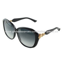 Cool looking big eye shape acetate sunglasses