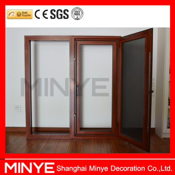 Wood Windows/Wooden Aluminum Casement Windows Sash Design