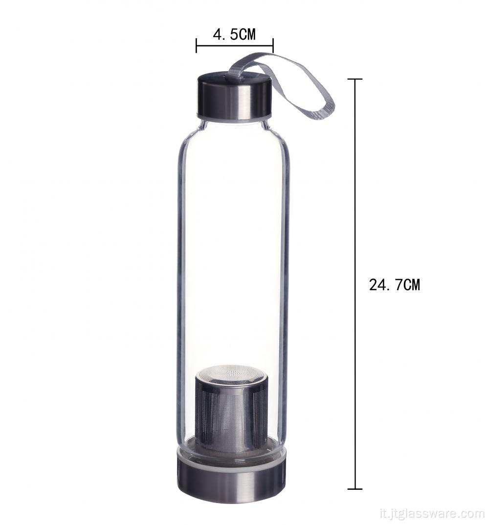 Bottiglia d&#39;acqua/tazza da viaggio in vetro borosilicato