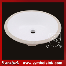 cUPC Certified Oval Undermount Porcelain Sink