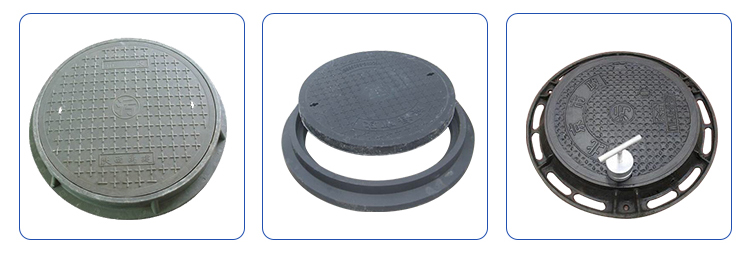 Fiberglass smc manhole cover and grass-planting manhole cover for grass