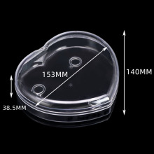 Clear Candy Heart Shaped Case plastic Chocolate Box