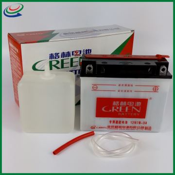 Conventional battery for motorcycle 12v