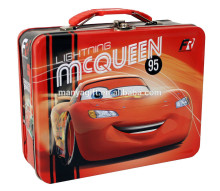 The Tin Box With Hinged Mini Bus Large Carry All Tin Lunch Box ,Cookie Container