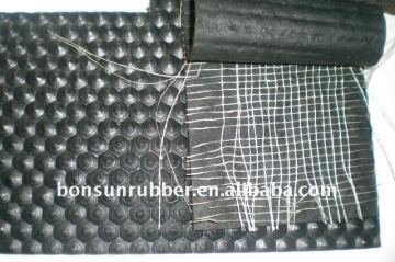 reinforced cloth insertion hammer horse rubber mat