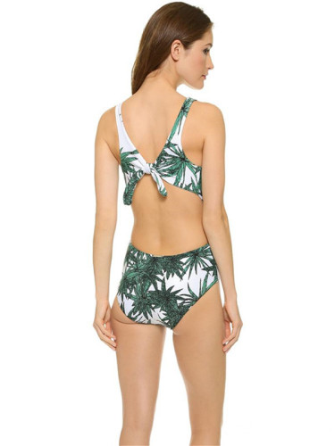 Summer Sexy Back Bikini poliéster apertado senhora Swimsuit