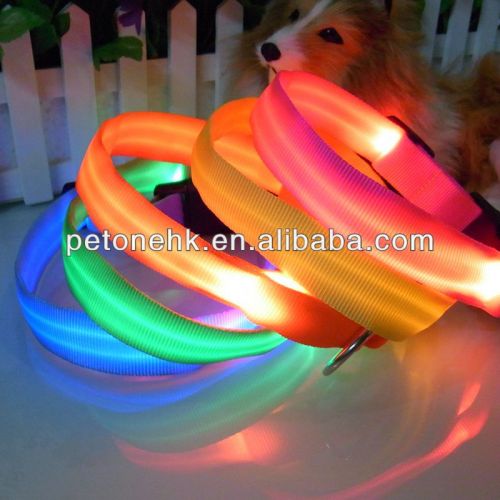 personalized led glow dog collars