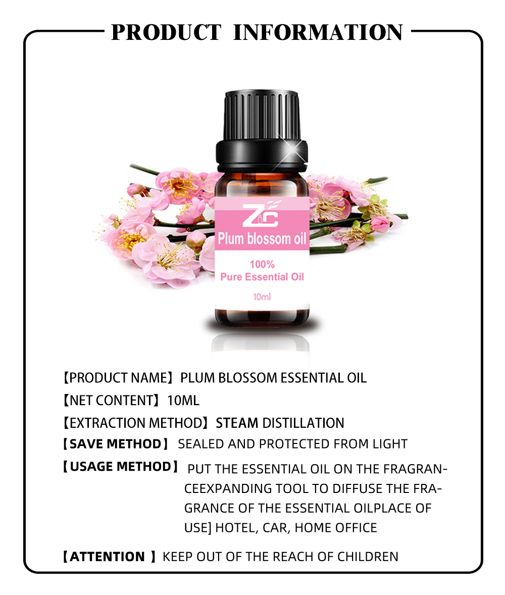 Plum Blossom Oil Aromaterapi Minyak Esensial untuk Diffuser