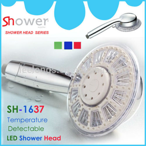 Lighting 3Functions German-Style multi-function color changing massage led shower head