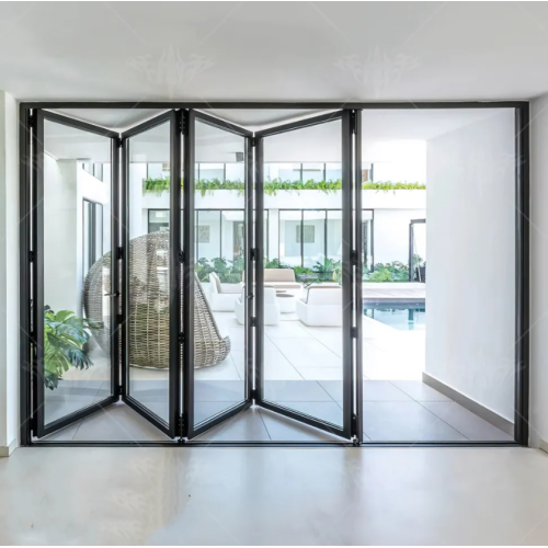 Aluminum Waterproof Bifold Villa Doors