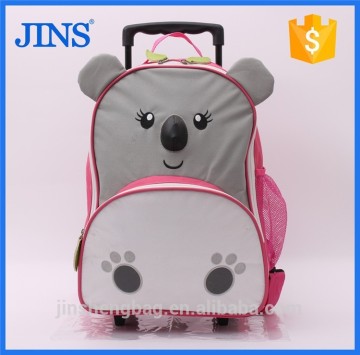 2015 best designer child school trolley bag for made in china