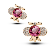 Handmade Female Fashion Gem Earring Diamond Jewelry