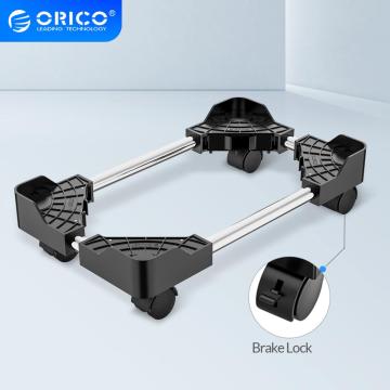 ORICO Computer CPU Stand Desktop Mobile Computer Tower Stand Holder with Wheels For Computer Cases Most PC Towers Waterproof