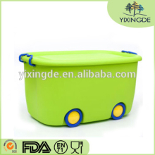 Beautiful and durable With wheels plastic boxes Toy bin
